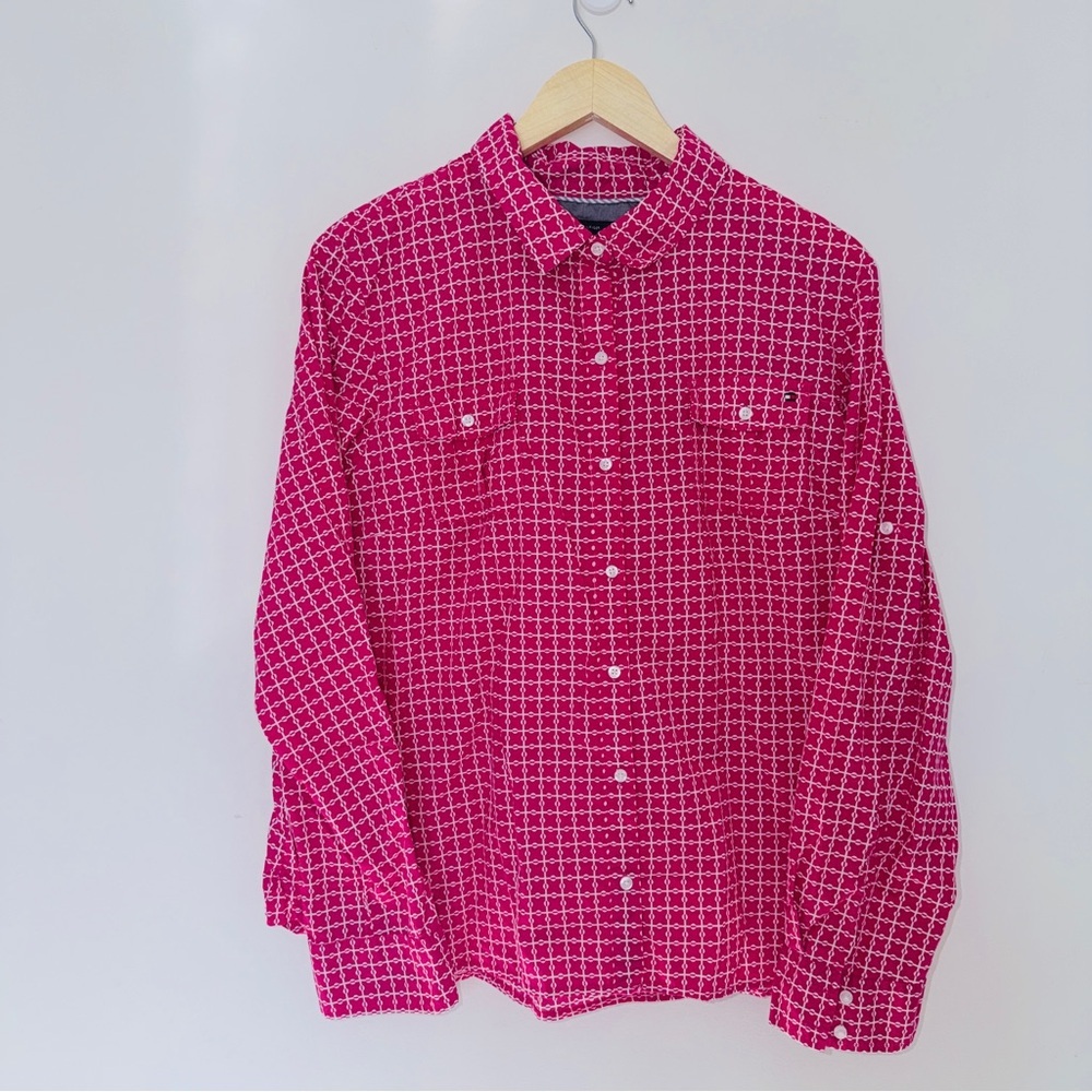 Tommy Hilfiger Women’s Plaid Dress Shirt  🌺